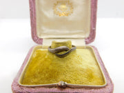 Sterling Silver Matte Twist Ring Vintage c1970 Size O