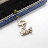 Sterling Silver Maritime Anchor Charm Pendant Vintage c1970