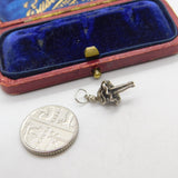 Sterling Silver Ballerina Charm Pendant Vintage c1970