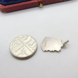 Sterling Silver and Coloured Enamel Travel Shield 'Paignton' Charm Vintage c1970