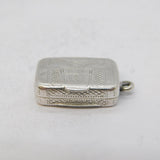 George III Sterling Silver Novelty Suitcase Vinaigrette Antique 1820 Birmingham
