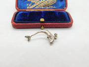 Sterling Silver Fun Leaping Dolphin  Figurative Charm Pendant Vintage c1970