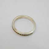 Sterling Silver Channel Set Crystal Half Eternity Ring Modern c2000 Size P