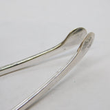 Art Deco Pair of Sterling Silver Novelty Wishbone Sugar Tongs Antique Birmingham