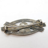 19th Century Austrian .800 Silver & Enamel Mariazell Souvenir Brooch Antique