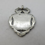 Victorian Sterling Silver Enamel Sporting Fob Medal Antique c1900