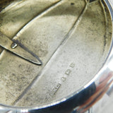 George V Sterling Silver Novelty Football Form Snuff Box Antique 1920 Birmingham