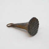 George III Cut Steel Pipe Tamper Fob Pendant Antique c1780s