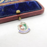 Sterling Silver & Enamel Coventry Crest Charm Pendant Vintage c1970