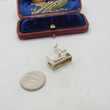 Sterling Silver Traditional Church Wedding Charm Pendant Vintage c1970