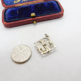 Sterling Silver Triskelion Coin Medallion Charm Pendant Vintage c1970
