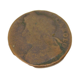 King Charles II AE Halfpenny Coin Antique 1660-1685 Worn Condition