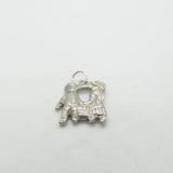 Sterling Silver Sweet 'Twins Of Gemini' Zodiac Charm Vintage c1970