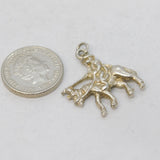 Sterling Silver Royal Medieval Jouster Charm Pendant Vintage c1970