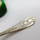 Victorian Silver Plated Worlds Fair Souvenir Teaspoon Antique c1895