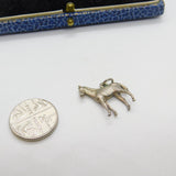 Sterling Silver Standing Horse or Foal Charm Pendant Vintage c1970