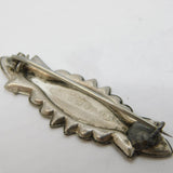 Victorian Sterling Silver 'Francis' Christening Brooch Antique 1899 Birmingham