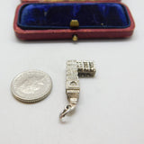 Sterling Silver Big Ben Charm Pendant Vintage c1970