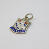 Sterling Silver Enamel Shield Torquay Souvenir Charm Pendant Vintage c1970