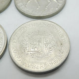 Collection Of Queen Elizabeth II Commemorative Coins Vintage c1970
