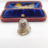 Sterling Silver British Police Hat Charm Pendant Vintage c1970