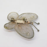 Sterling Silver Filigree Form Butterfly Brooch Pin Vintage c1970