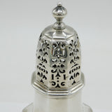 Queen Anne Britannia Silver Heraldic Caster Antique 1705 London Charles Adam