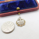 Sterling Silver I Love You Charm Pendant Vintage c1970