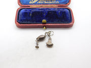 Sterling Silver Stork Delivering a Baby Charm Pendant Vintage c1970