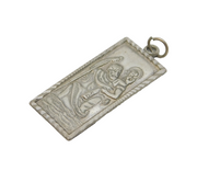 Sterling Silver St Chritopher Travel Pendant Vintage c1970s