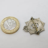WWII Sterling Silver & Enamel Royal Army Service Corps Sweetheart Brooch