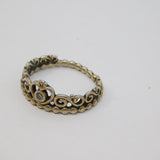 Sterling Silver PANDORA Princess Tiara Ring c2010 Size N 1/2