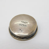 Edwardian Sterling Silver Patch or Counter Box Antique 1909 Birmingham