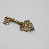 Sterling Silver '18' Key Charm Pendant Vintage c1970