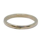 Sterling Silver Simplistic Narrow Band Stacking Ring Modern c1990 Size L 1/2