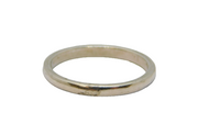 Sterling Silver Simplistic Narrow Band Stacking Ring Modern c1990 Size L 1/2