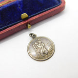 Sterling Silver St Christopher Charm Pendant Vintage c1970