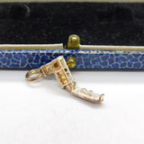 Sterling Silver Small Little Opening Church Charm Pendant Vintage c1970