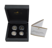 Boxed Sterling Silver Queen Victoria Silver 1889 Maundy Coin Set Antique
