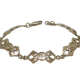 Sterling Silver Rennie Mackintosh Style Panel Bracelet Vintage 1998 London