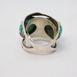 Taxco Sterling Silver & Howlite Set Statement Ring Vintage c1970s