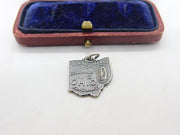 Sterling Silver Ohio State USA Charm Pendant Vintage c1970