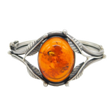 20th Century Sterling Silver & Baltic Amber Beaded Necklace Antique c1930s