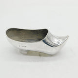 Victorian Sterling Silver Dutch Clog Shoe Trinket Pot Antique 1900 Chester