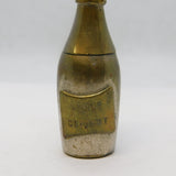 Art Deco Brass Novelty 'Veuve Cliquot' Champagne Vesta Case Antique c1920s