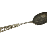 Sterling Silver Peterborough Cathedral Souvenir Teaspoon Antique 1913