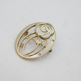 Sterling Silver Kit Heath Mackintosh Deco Style Floral Brooch Pin Modern c1990