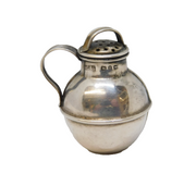 Victorian Sterling Silver Novelty Guernsey Can Pepper Shaker Antique Birmingham
