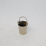 Sterling Silver Champagne Ice Bucket Charm Pendant Vintage c1970
