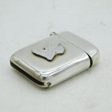 Edwardian Sterling Silver Queen Victoria Vesta Case Antique Birmingham